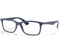 Ray - Ban Unisex RX7047 5450 Monturas ópticas Inyectado Azul Transparente Cuadrada Normal