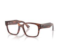 Ray-Ban Rx7256 Laurene - Marcos cuadrados para gafas graduadas, Lente Havana rayada/Demo, 53 mm