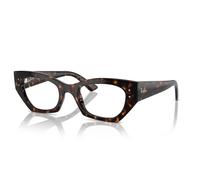 Ray - Ban Unisex RX7330 ZENA 8320 Monturas ópticas Inyectado Tortuga Transparente Geométrico Normal