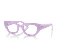 Ray - Ban Unisex RX7330 ZENA 8346 Monturas ópticas Inyectado Violeta Transparente Geométrico Normal