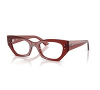 Ray - Ban Unisex RX7330 ZENA 8436 Monturas ópticas Inyectado Marrón Transparente Geométrico Normal