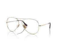 Ray - Ban Unisex RX8789 AVIATOR TITANIUM 1246 Marcos de vista Titanio Oro Transparente Piloto Normal