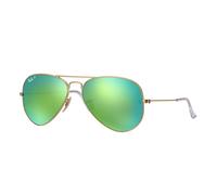 Ray ban Sol Aviator Metal RB3025 112/P9 Dorado Con / Verde Espejo Polarizadas