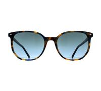 Ray-Ban Gafas de sol cuadradas Rb2197 Elliot para mujer, Amarillo/Azul Habana/Azul Gradiente Gris, 54 mm