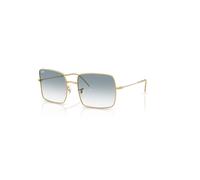 Ray-Ban Square 1971 Reverse Gafas De Sol Oro Arista Montura Azul Lentes 56-19
