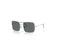 Ray-Ban Square 1971 Reverse Gafas De Sol Plateado Montura Gris Lentes Polarizado 56-19