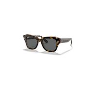 Ray-Ban State Street Gafas De Sol Havana Sobre Marrón Transparente Montura Gris Lentes 49-20