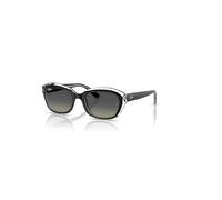Ray-Ban State Street Kids Gafas De Sol Negro Sobre Transparente Montura Gris Lentes 48-17