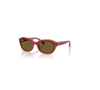 Ray-Ban State Street Kids Gafas De Sol Rojo Sobre Naranja Y Morado Claro Montura Marrón Lentes 48-17