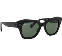 Ray - Ban Unisex Ray - Ban RB2186 STATE STREET 901/58 Gafas de sol Acetato Negro G15 Cuadrada Polarizado