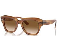 Gafas De Sol Ray-Ban State Street Rb 2186 140351 Marrón A Rayas