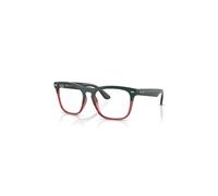 Ray-Ban Steve Optics Dark Green On Translucent Light Red Montura Transparente Lentes Polarizado 51-18