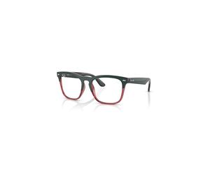 Ray-Ban Steve Optics Dark Green On Translucent Light Red Montura Transparente Lentes Polarizado 51-18