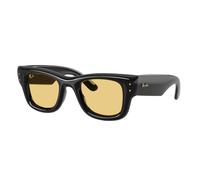 Ray-Ban Wayfarer Puffer Gafas De Sol Negro Montura Amarillo Lentes 47-23