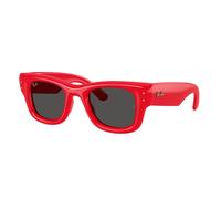 Ray - Ban Unisex Ray - Ban A$AP Rocky RB4940 WAYFARER PUFFER 683187 Gafas de sol Nylon Rojo Negro Cuadrada Normal