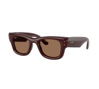 Ray - Ban Unisex Ray - Ban A$AP Rocky RB4940 WAYFARER PUFFER 687773 Gafas de sol Nylon Marrón Marrón Cuadrada Normal
