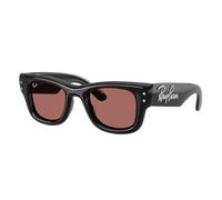 Ray - Ban Unisex Ray - Ban A$AP Rocky RB4940B WAYFARER PUFFER 686485 Gafas de sol Nylon Negro Violeta Cuadrada Normal