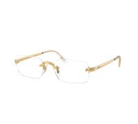 Ray - Ban Unisex Ray - Ban A$AP Rocky RX3928V 2500 Monturas ópticas Metal Oro Transparente Cuadrada Normal