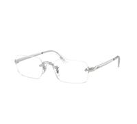 Ray - Ban Unisex Ray - Ban A$AP Rocky RX3928V 2501 Monturas ópticas Metal Plata Transparente Cuadrada Normal