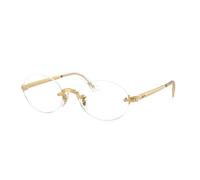 Ray - Ban Unisex Ray - Ban A$AP Rocky RX3929V 2500 Monturas ópticas Metal Oro Transparente Cuadrada Normal