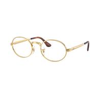 Ray - Ban Unisex Ray - Ban A$AP Rocky RX3931V 2500 Monturas ópticas Metal Oro Transparente Redonda Normal
