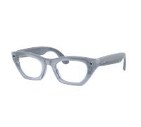 RAY-BAN Meta Gen 3 Zena - Gafas con IA - Gris Lila Lechoso | Más de 8 h de batería, 6 micrófonos, montura fina - lentes Transitions® de transparentes a Gris