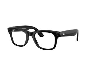 Ray - Ban Unisex Ray - Ban Meta RW4012 Wayfarer 601/1M - GEN 2 Gafas de sol Inyectado Negro Transparente Cuadrada Transiciones Fotocromático
