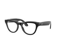 Ray-Ban Unisex Ray-Ban Meta Skyler - Color del Marco: Negro, Color de la Lente: Claro/azul ceruleo