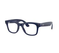 Ray-Ban Unisex Ray-Ban Meta Wayfarer - Color del Marco: Azul cósmico, Color de la Lente: Transparente / Zafiro