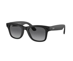 Ray-Ban Unisex Ray-Ban Meta Wayfarer - Color del Marco: Negro, Color de la Lente: Grafito Polarizado