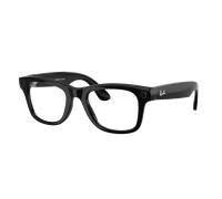 Ray-Ban Unisex Ray-Ban Meta Wayfarer - Color del Marco: Negro, Color de la Lente: Transparente/Verde Grafito