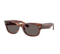 Ray-Ban Mega Wayfarer II Gafas De Sol Habana A Rayas Montura Gris Lentes 52-21