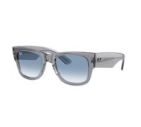 Ray - Ban Unisex Ray - Ban RB0840S MEGA WAYFARER 68463F Gafas de sol Acetato Gris Azul Cuadrada Normal Matizado