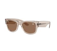 Ray - Ban Unisex Ray - Ban RB0840S MEGA WAYFARER 68701A Gafas de sol Acetato Marrón Marrón Cuadrada Normal