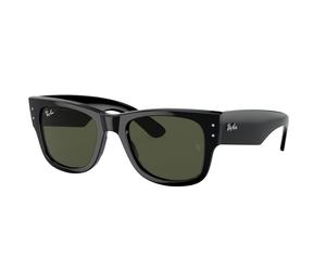 Ray - Ban Unisex Ray - Ban RB0840S MEGA WAYFARER 901/31 Gafas de sol Acetato Negro Verde Cuadrada Normal