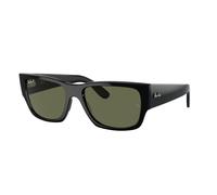 Ray - Ban Unisex Ray - Ban RB0947S CARLOS 901/58 Gafas de sol Acetato Negro Verde Cuadrada Polarizado Antirreflejo