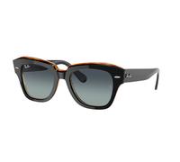 Ray - Ban Unisex Ray - Ban RB2186 STATE STREET 132241 Gafas de sol Acetato Negro Gris Cuadrada Normal Sombreado