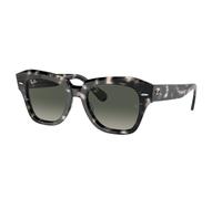 Ray - Ban Unisex Ray - Ban RB2186 STATE STREET 133371 Gafas de sol Acetato Tortuga Gris Cuadrada Normal Sombreado