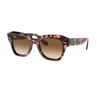 Ray - Ban Unisex Ray - Ban RB2186 STATE STREET 133451 Gafas de sol Acetato Tortuga Marrón Cuadrada Normal Sombreado