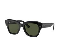 Ray - Ban Unisex Ray - Ban RB2186 STATE STREET 901/31 Gafas de sol Acetato Negro G15 Cuadrada Normal
