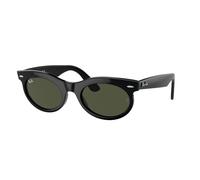 Ray - Ban Unisex Ray - Ban RB2242 WAYFARER OVAL 901/31 Gafas de sol Acetato Negro Verde Redonda Normal