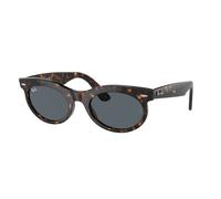 Ray - Ban Unisex Ray - Ban RB2242 WAYFARER OVAL 902/R5 Gafas de sol Acetato Tortuga Azul Redonda Normal Antirreflejo