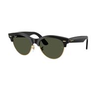 Ray - Ban Unisex Ray - Ban RB2341 CLUBMASTER WAY 901/31 Gafas de sol Acetato Negro Verde Cuadrada Normal