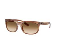 Ray-Ban Unisex Sunglass Balorette - Color del Marco: Marrón a Rayas, Color de la Lente: Marrón Degradado Transparente