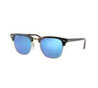 Ray - Ban Unisex Ray - Ban RB3016 CLUBMASTER 114517 Gafas de sol Acetato Tortuga Azul Cuadrada Normal Flash