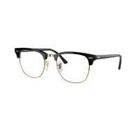 Ray - Ban Unisex Ray - Ban RB3016 CLUBMASTER 901/BF Gafas de sol Acetato Negro Transparente Cuadrada Normal
