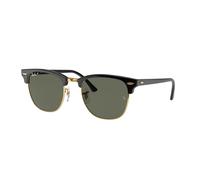 Ray - Ban Unisex Ray - Ban RB3016F CLUBMASTER LOW BRIDGE FIT 901/58 Gafas de sol Acetato Negro G15 Cuadrada Polarizado