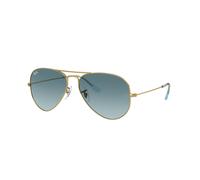 Ray - Ban Unisex Ray - Ban RB3025 AVIATOR 001/3M Gafas de sol Metal Oro Azul Piloto Normal