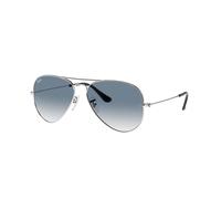 Ray-Ban RB3025 Aviator Gafas de sol, (003/3F SILVER CRYSTAL WHITE/GRADIENT BLUE), 55 MM