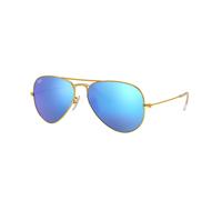 Ray - Ban Unisex Ray - Ban RB3025 AVIATOR 112/17 Gafas de sol Metal Oro Azul Piloto Normal